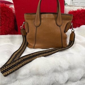 Tods two way leather bag